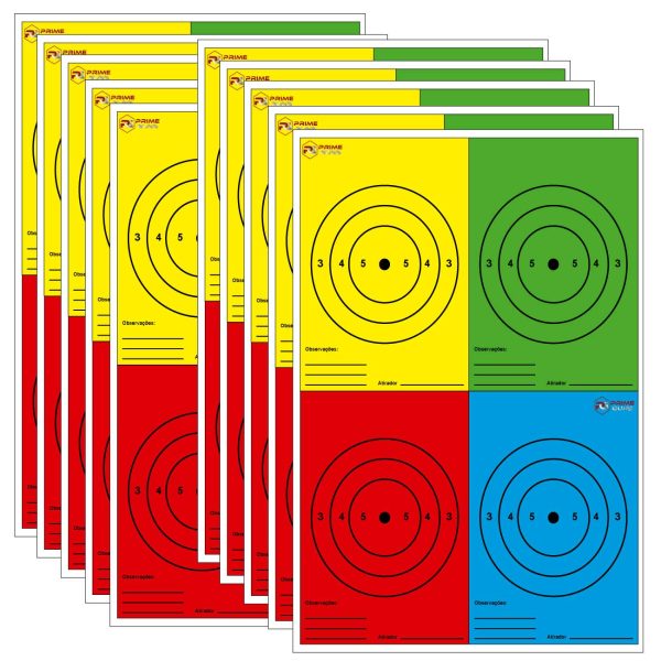 Alvos 4 Cores SAT/ANP 45x62cm 170g 10 Unidades